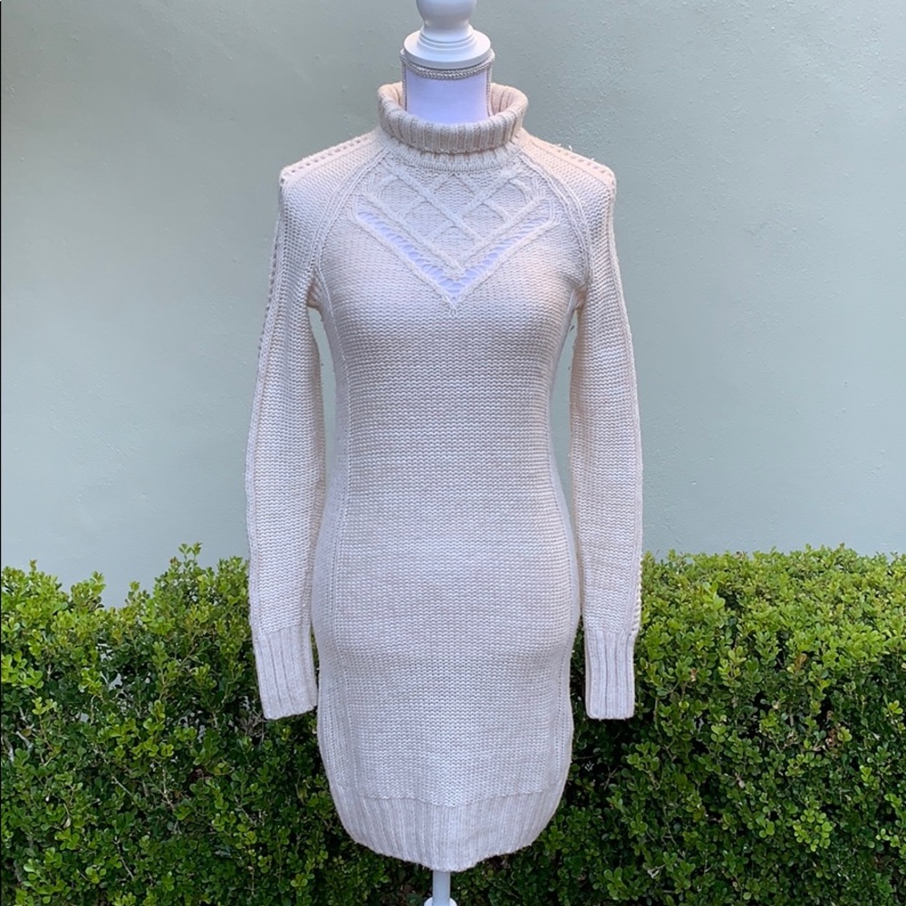 Cream Crotchet Dress